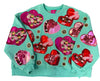 Queen of Sparkles Mint Velvet Box of Chocolates Sweatshirt