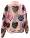 Queen of Sparkles Positive Candy Heart Sweatshirt