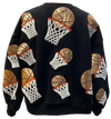 Queen of Sparkles Black Basketball Hoop Sweatshirt