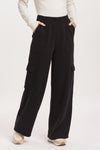 Dear John Black Crew Neck Wide Leg Pant Set