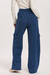 Dear John Dark indigo Crew Neck Wide Leg Pant Set