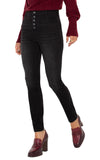 Liverpool Abby Black High Rise Ankle Skinny in Lost Creek