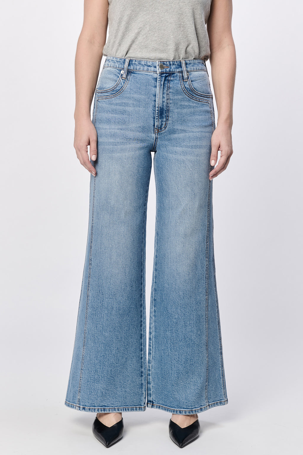 Dear John Fiona High Rise Wide Leg in Creekside