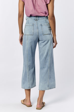 Dear John Audrey Cropped Wide Leg in Ocean