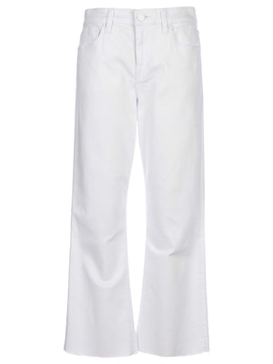 Kut Kelsey High Rise Ankle Flare in White