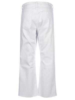 Kut Kelsey High Rise Ankle Flare in White