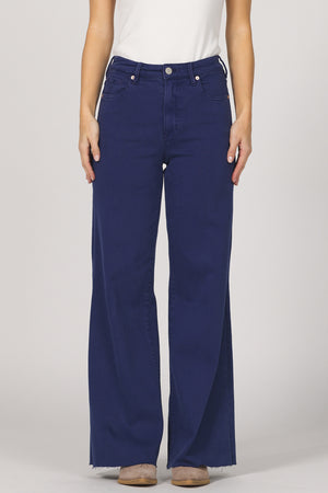 Dear John Fiona High Rise Wide Leg in Naval Academy (1 SIZE 27)