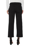 Liverpool Stride Crop Wide Leg in Black Rinse