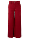 Kut Meg High Rise Wide Leg in Ruby Red