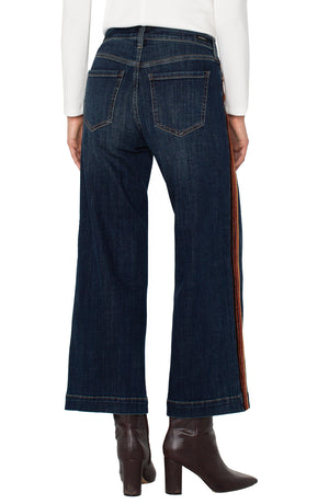 Liverpool Stride Wide Leg w/ Velvet Trim