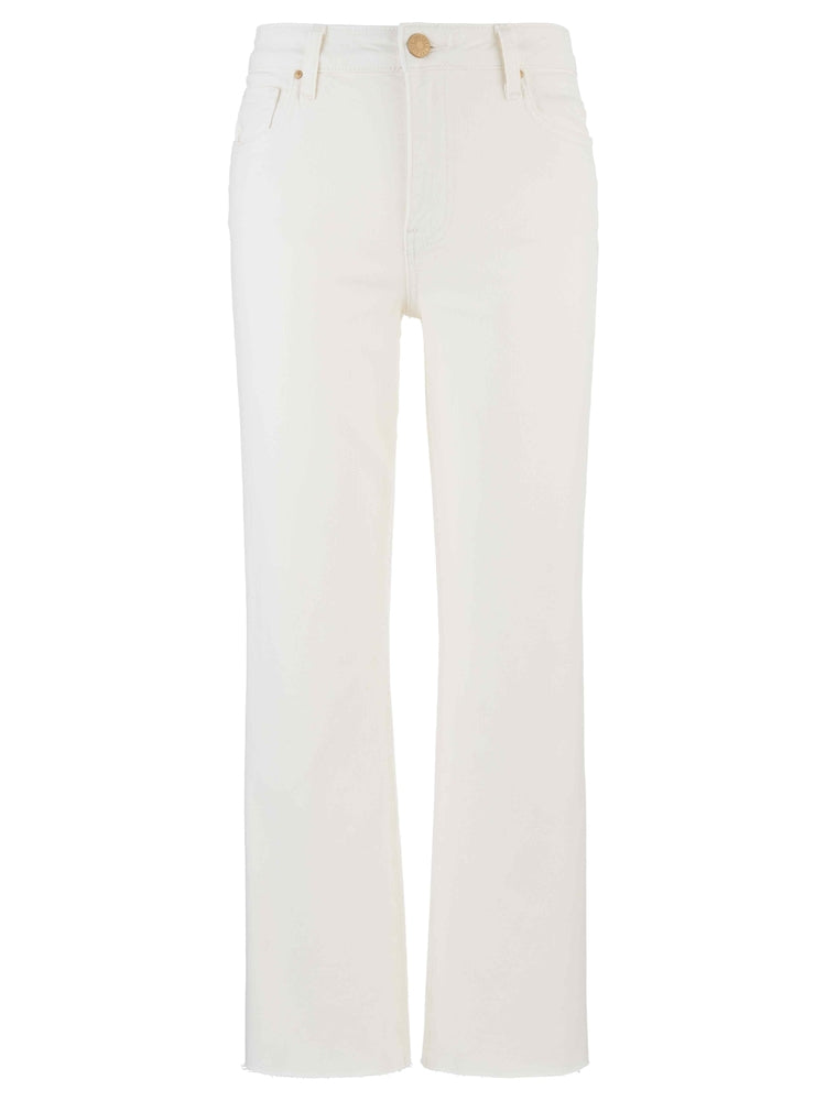 Kut Kelsey High Rise Ankle Flare in Ecru