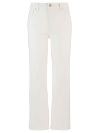 Kut Kelsey High Rise Ankle Flare in Ecru