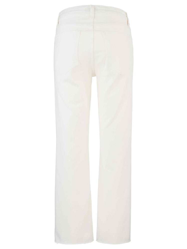 Kut Kelsey High Rise Ankle Flare in Ecru