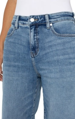 Liverpool Stride High Rise Wide Leg in Carbon Canyon