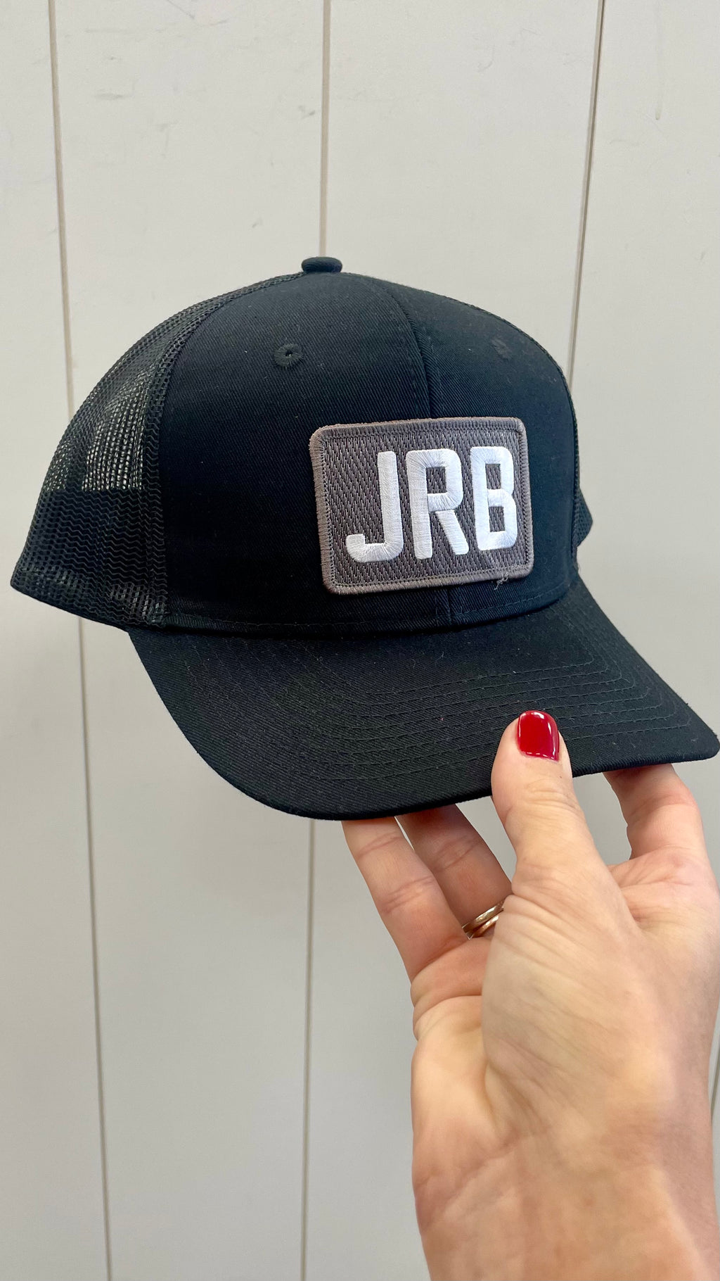 Black JRB Patch Trucker Hat